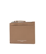 GIANNI CHIARINI GRAIN Cartera plana de piel con cremallera arcilla - Carteras Mujer - 2