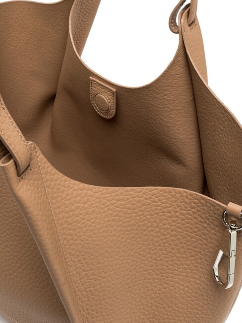 DUA Bolso bandolera grande de piel arcilla - Bolsos Mujer