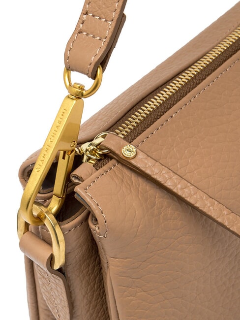 BROOKE Bolso de hombro de cuero martillado arcilla - Bolsos Mujer