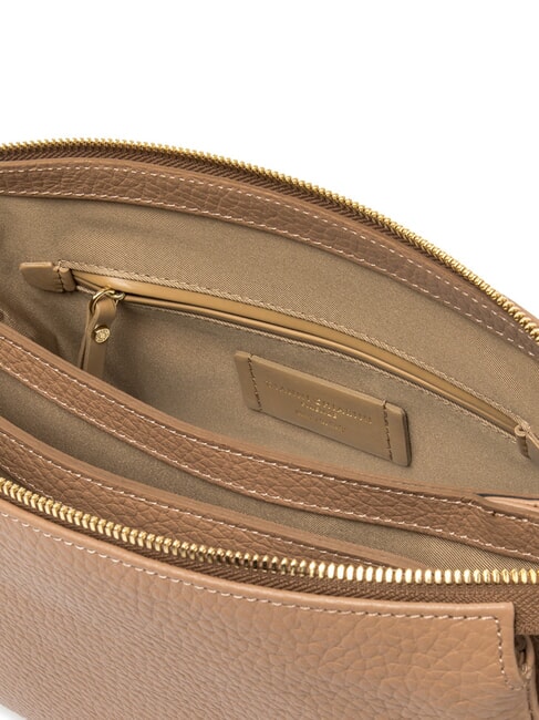 BROOKE Bolso de hombro de cuero martillado arcilla - Bolsos Mujer