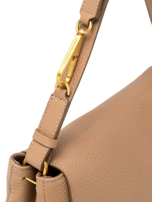 CECILE Bolso de hombro de cuero martillado arcilla - Bolsos Mujer