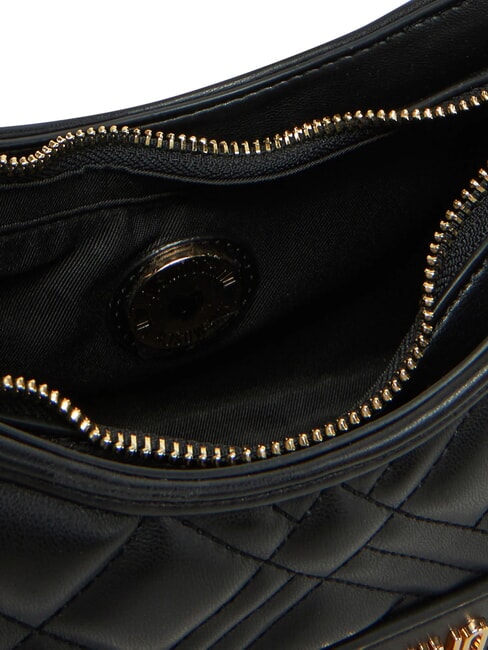 GEOMETRIC QUILTED Bolso de hombro negro - Bolsos Mujer