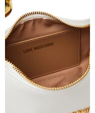LOVE MOSCHINO CHAIN Mini bolso de mano, con bandolera blanco - Bolsos Mujer - 6