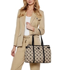 GUESS BEYZA  Bolso de hombro logotipo negro - Bolsos Mujer - 4