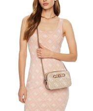 GUESS IZZY  Mini bolso de hombro logotipo de arena - Bolsos Mujer - 4