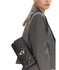 GUESS BESSEY Bolso convertible con solapa NEGRO - Bolsos Mujer - 4