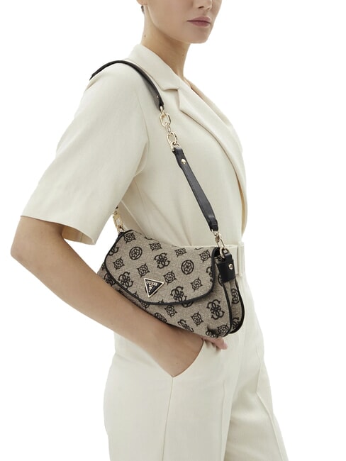 BEYZA  Bolso de hombro logotipo negro - Bolsos Mujer