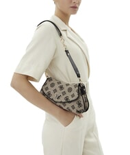 GUESS BEYZA  Bolso de hombro logotipo negro - Bolsos Mujer - 4