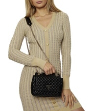 GUESS ECO RIANEE Bolso convertible acolchado NEGRO - Bolsos Mujer - 4