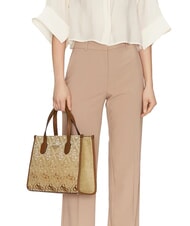 GUESS SILVANA Bolso de hombro coñac / aceitunas - Bolsos Mujer - 3