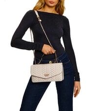 GUESS ANNING Bolso acolchado convertible STONE - Bolsos Mujer - 3