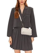 GUESS ZARELA  Bolso de hombro logotipo blanquecino - Bolsos Mujer - 4