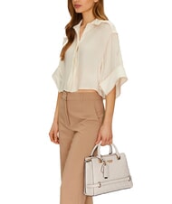 GUESS ZARELA  Bolso de mano, con bandolera logotipo blanquecino - Bolsos Mujer - 4