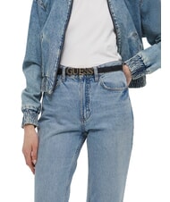 GUESS ZAMIRA Cintur&oacute;n con logo de metal bolsa de asas Vikky Large Roo Coalog - Cinturones - 4