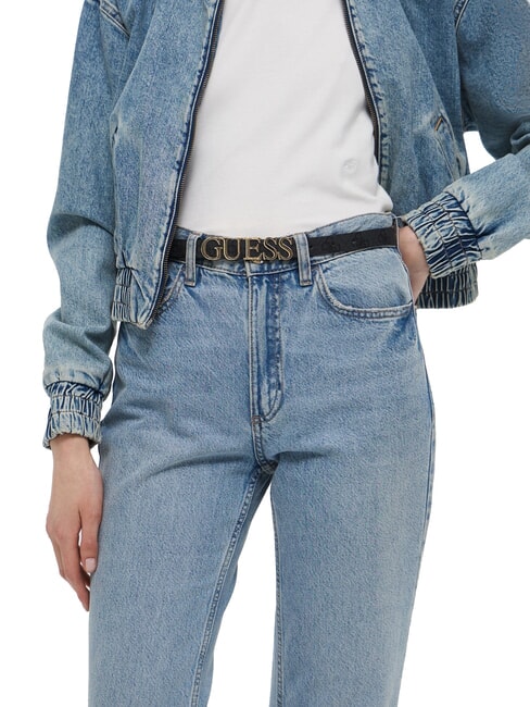 ZAMIRA Cinturón con logo de metal bolsa de asas Vikky Large Roo Coalog - Cinturones