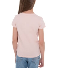 GUESS KIDS Camiseta de manga corta con pedrería dulce rosa - Camiseta niño - 5