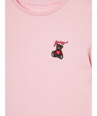 GUESS KIDS Camiseta de manga corta con osito de peluche rosa algodón de azúcar - Camiseta niño - 3