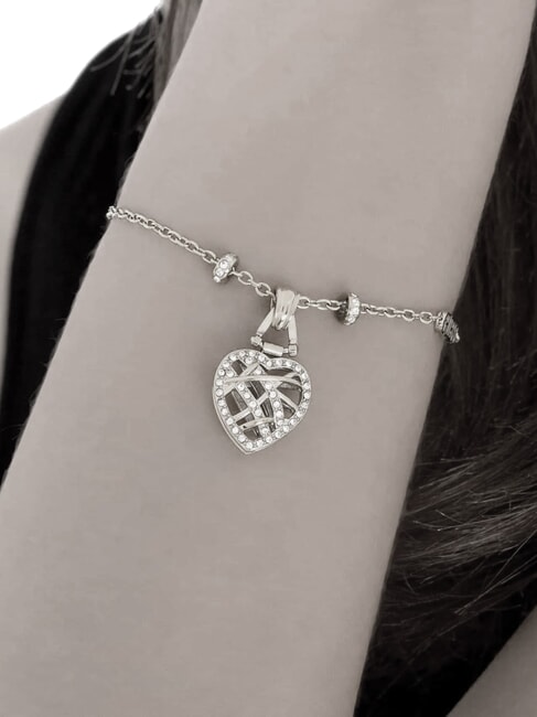 HEART CAGE Pulsera con corazon SILVER - Pulseras