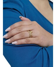 GUESS SAY MY NAME Anillo con circonitas oro amarillo - Anillos - 3