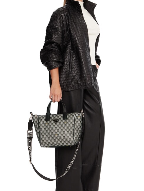 FOLLIE Bolsa de mano con estampado del logotipo de Jet Set logotipo negro - Bolsos Mujer