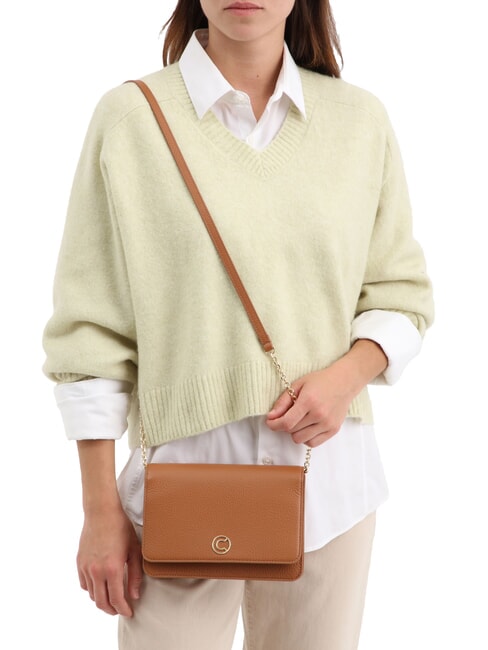 TULIP Bolso de hombro de piel martillada CUIR - Bolsos Mujer