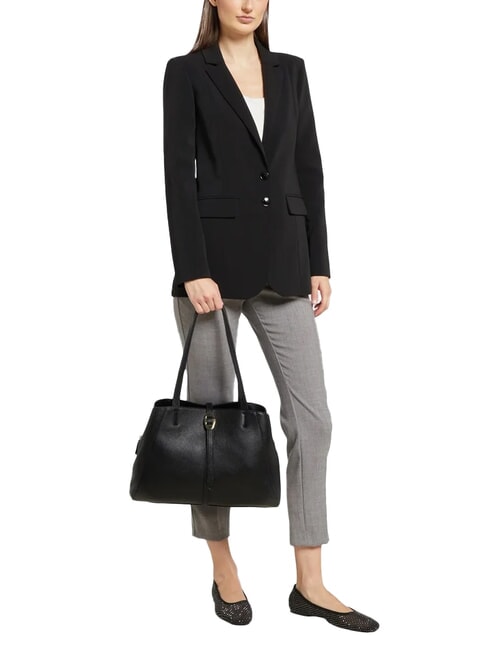 CHARA Bolso de hombro de piel verde laurel - Bolsos Mujer