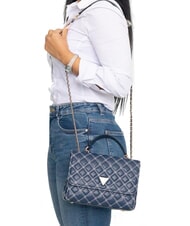 GUESS CRUISE  Mini bolso de hombro / bolso bandolera azul marino/blanco - Bolsos Mujer - 4