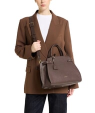 COCCINELLE KLICHE Bolso de piel con bandolera fondant marr&oacute;n - Bolsos Mujer - 4