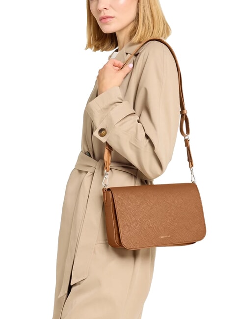 ARIES Bolso de hombro de piel martillada CUIR - Bolsos Mujer