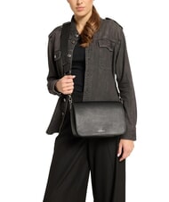 COCCINELLE ARIES Bolso de hombro de piel martillada negro - Bolsos Mujer - 4