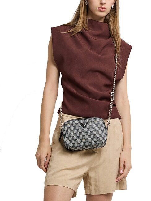 G WAVE 2 Mini bolso de hombro logotipo negro - Bolsos Mujer