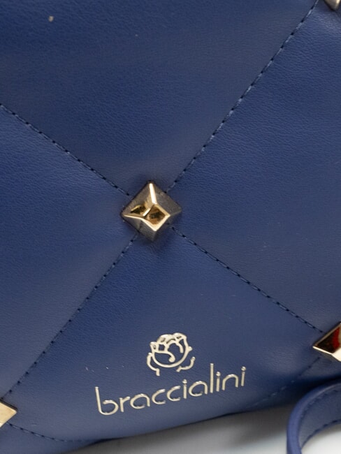 QUILT Bolso de mano con correa para el hombro azul - Bolsos Mujer