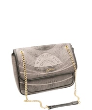 GATTINONI PLANETARIUM Bolso convertible con solapa monocromático gris claro/negro - Bolsos Mujer - 2