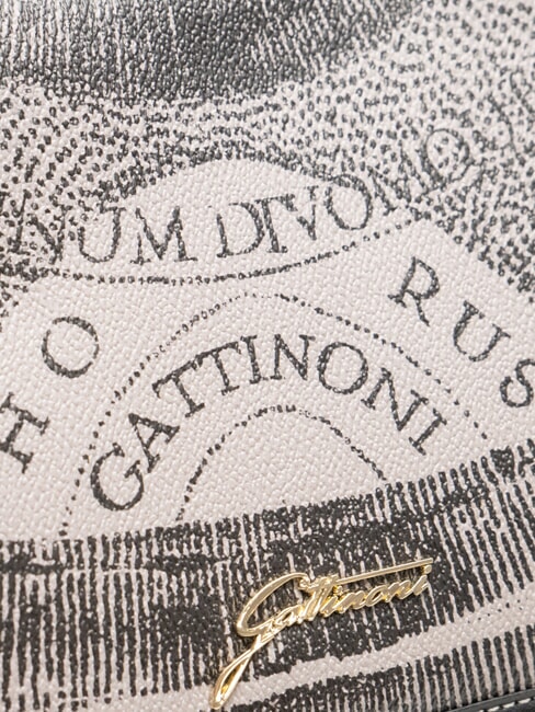 PLANETARIUM Bolso convertible con solapa monocromático gris claro/negro - Bolsos Mujer