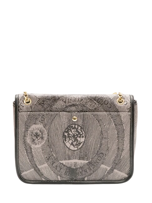 PLANETARIUM Bolso convertible con solapa monocromático gris claro/negro - Bolsos Mujer