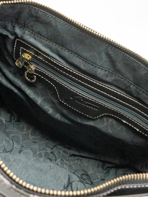 PLANETARIUM Bolso de hombro con solapa monocromático gris claro/negro - Bolsos Mujer