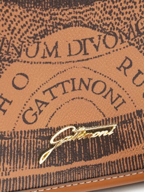 PLANETARIUM Bolso de hombro con solapa bronceado monocromático - Bolsos Mujer