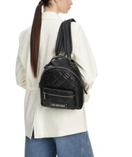 LOVE MOSCHINO QUILTED Mochila con bolsillo po00bx - Bolsos Mujer - 5