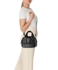 THE BRIDGE DAPHNE Mini bolso de cuero tipo baúl Oro negro - Bolsos Mujer - 5