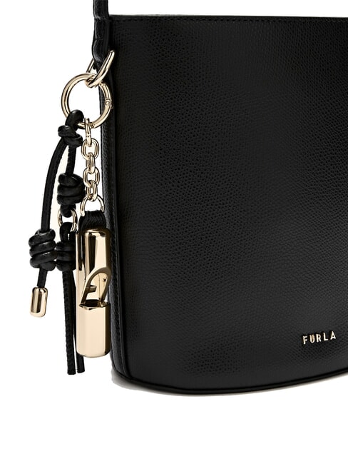 ROXIE Bolso bandolera tipo cubo de piel Ares negro - Bolsos Mujer