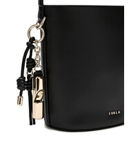 FURLA ROXIE Bolso bandolera tipo cubo de piel Ares negro - Bolsos Mujer - 3