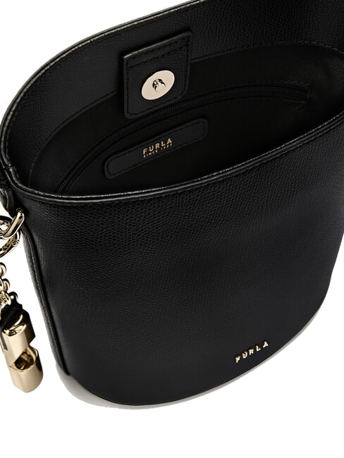 ROXIE Bolso bandolera tipo cubo de piel Ares negro - Bolsos Mujer