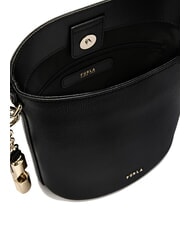 FURLA ROXIE Bolso bandolera tipo cubo de piel Ares negro - Bolsos Mujer - 6