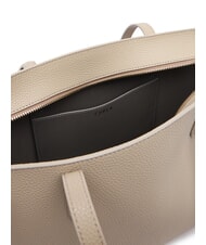 FURLA AVA Bolsa de compras mediana de piel lino+gris urbano interior. - Bolsos Mujer - 5