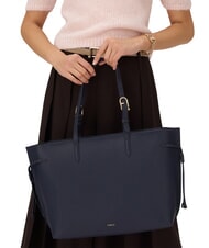FURLA AVA Bolsa de compras grande de cuero tinta azul+tinta azul int. - Bolsos Mujer - 5
