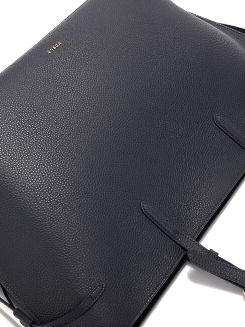 AVA Bolsa de compras grande de cuero tinta azul+tinta azul int. - Bolsos Mujer