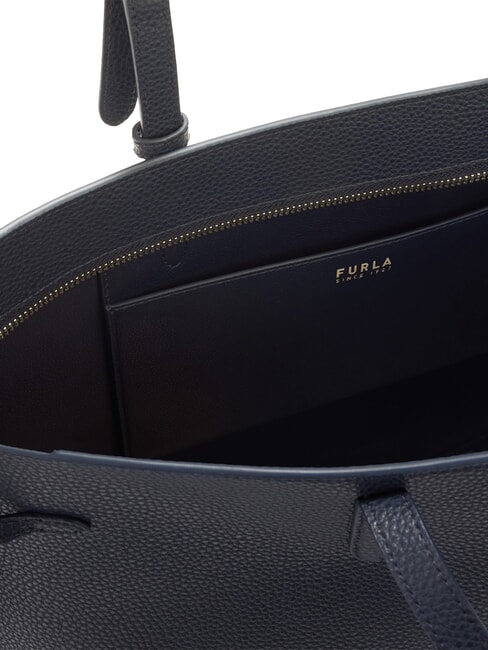 AVA Bolsa de compras grande de cuero tinta azul+tinta azul int. - Bolsos Mujer