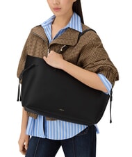 FURLA AVA Bolsa de compras grande de cuero negro+negro int - Bolsos Mujer - 5