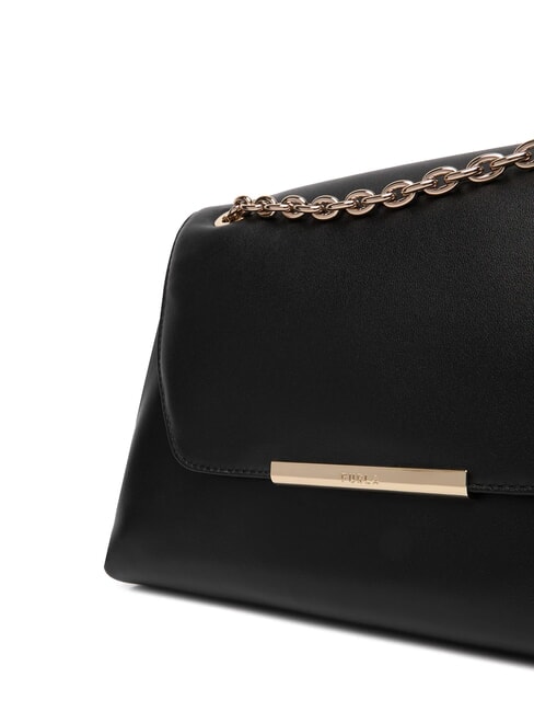 NADIA Bolso de hombro, bolso cruzado en piel napa negro - Bolsos Mujer