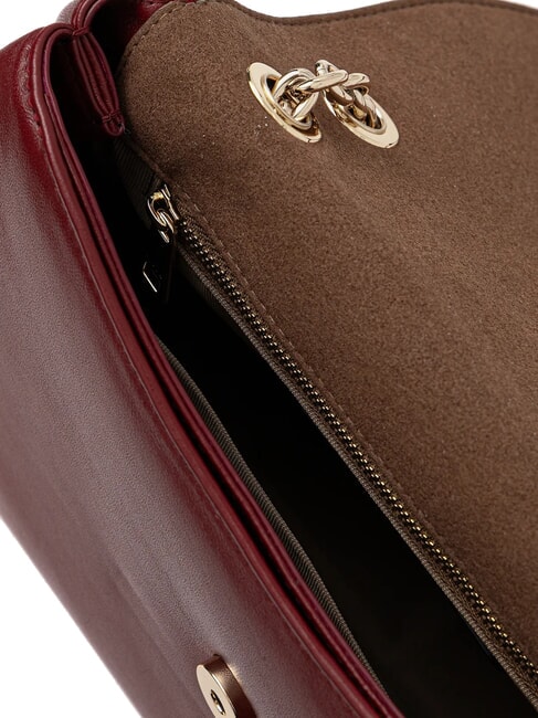 NADIA Bolso de hombro, bolso cruzado en piel napa rubí - Bolsos Mujer